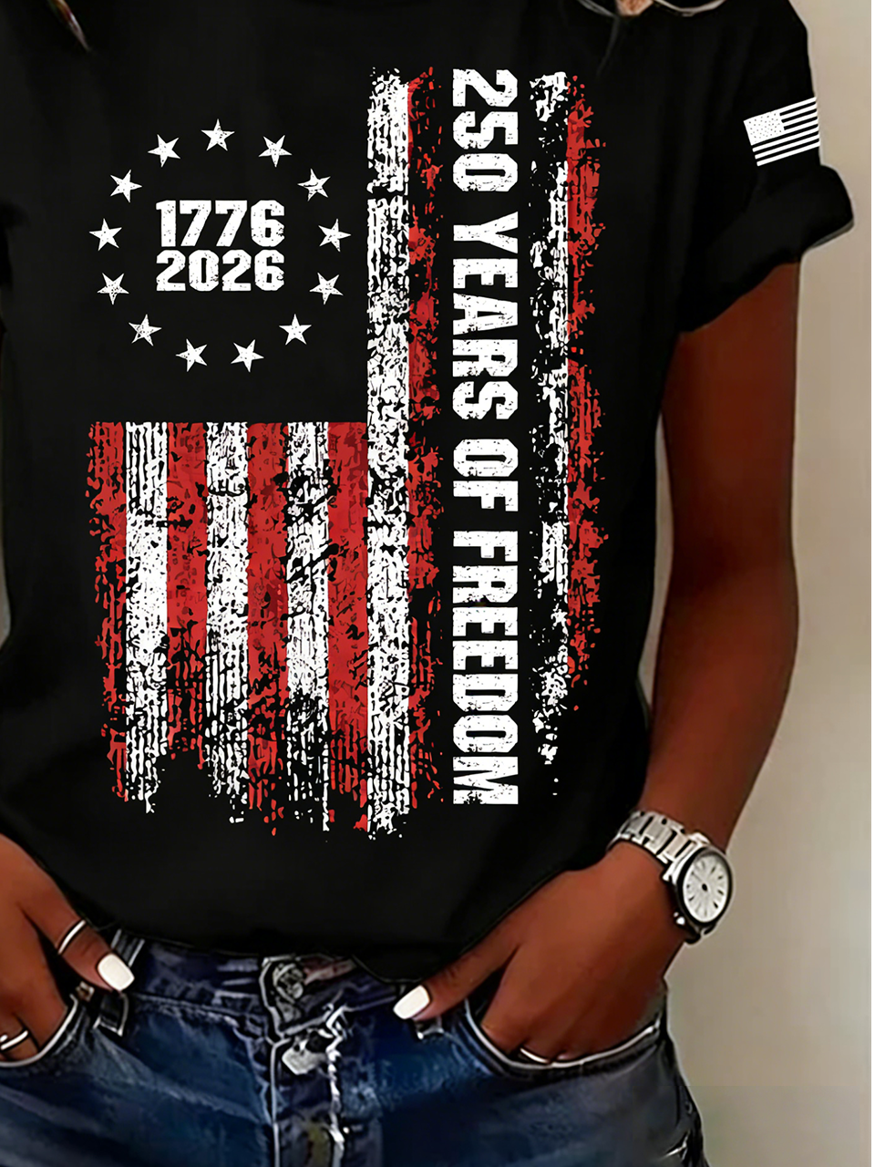 250th anniversary Casual Crew Neck T-Shirt