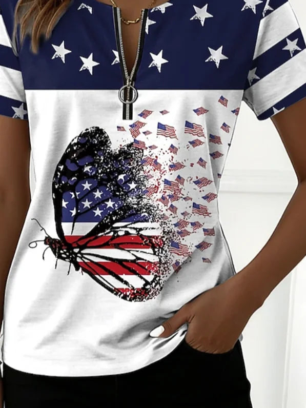 Others Loose Independence Day Vintage T-Shirt