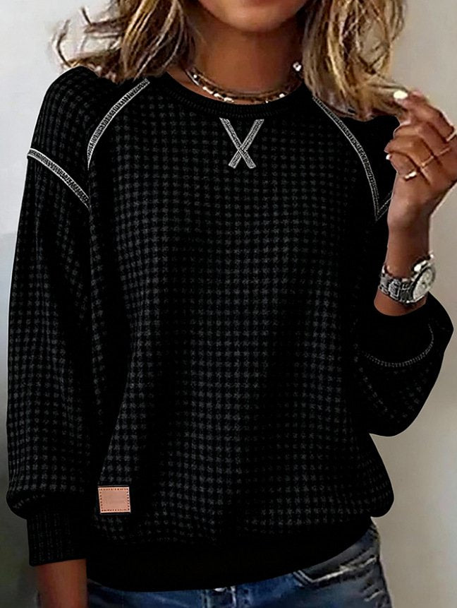 Plain Street Jacquard Sweatshirt
