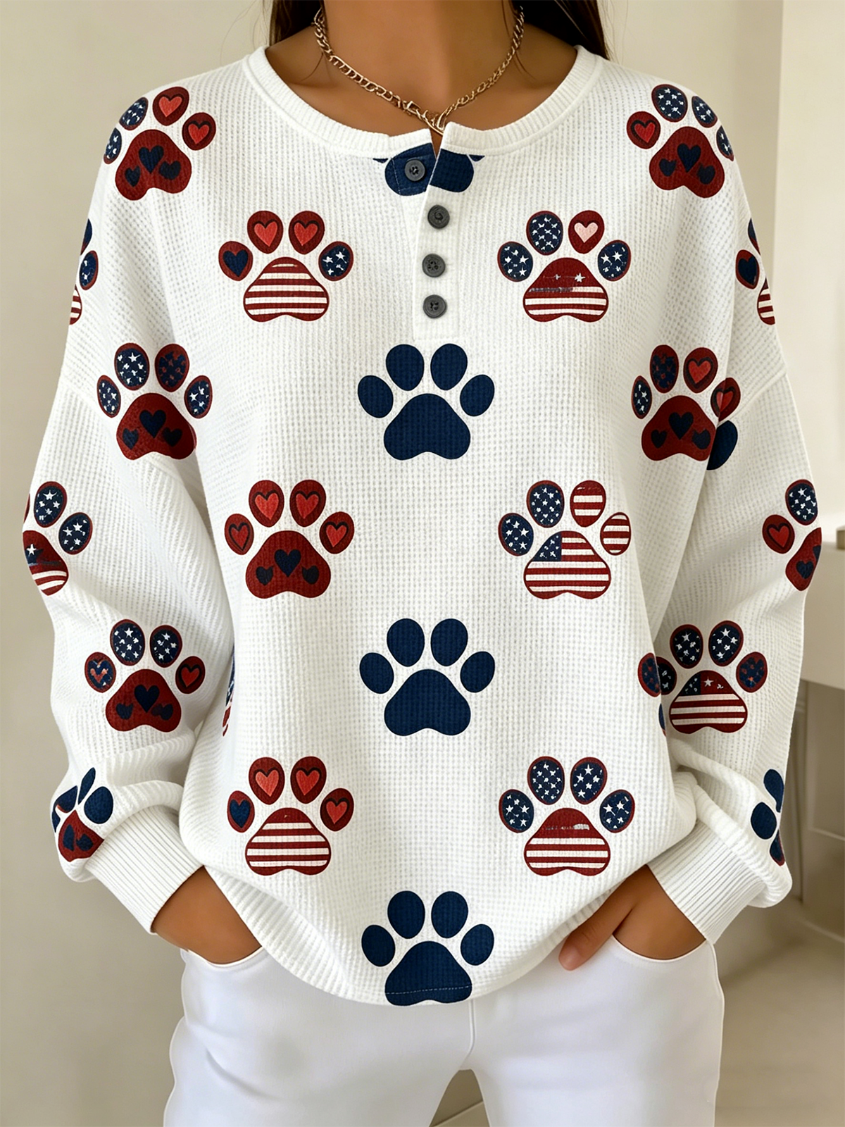 Casual Loose Animal Picture Others Sweatshirt