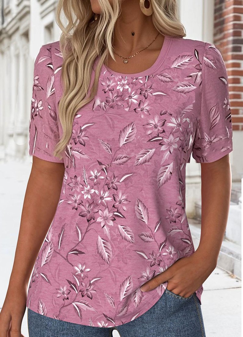Floral Casual Loose T-Shirt