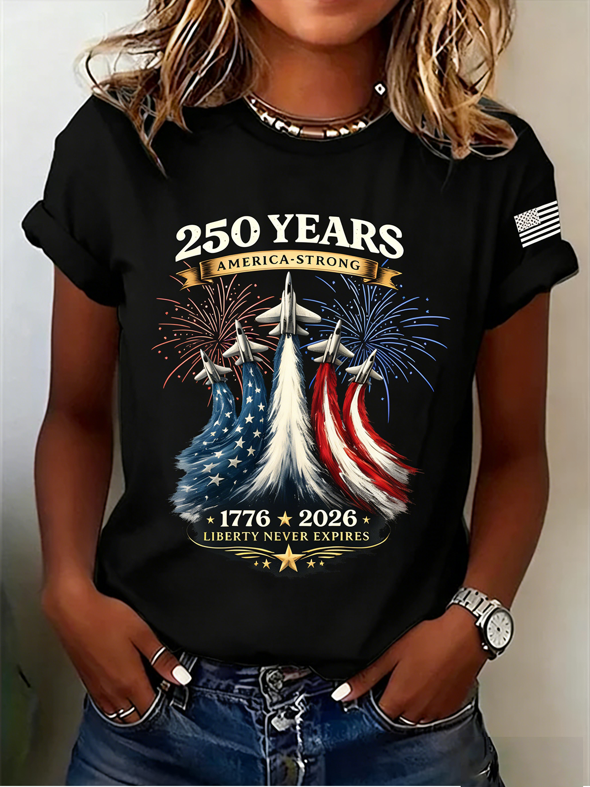 250th anniversary Casual Crew Neck T-Shirt