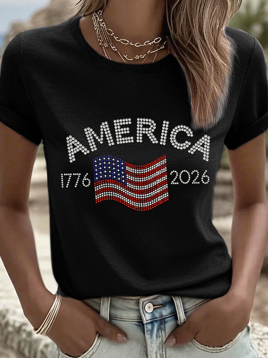 Women's 250 Printed Casual T-Shirt