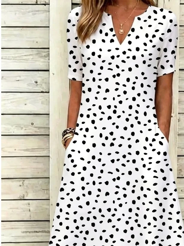 Floral Loose Elegant Others Dress With No