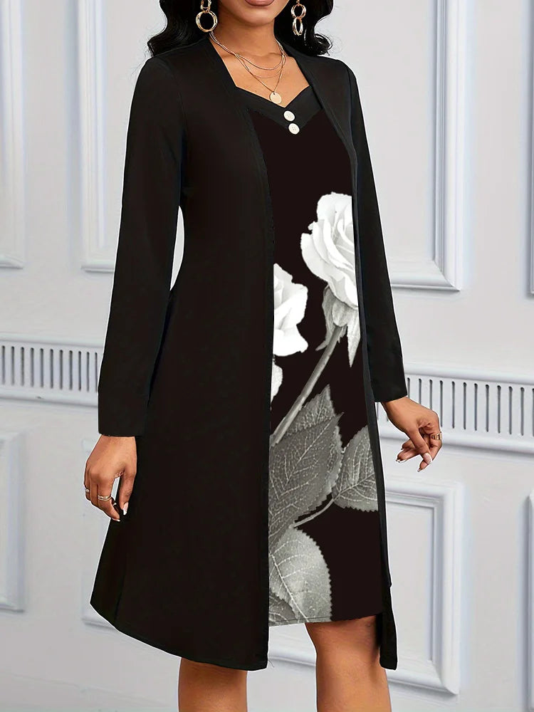 Regular Fit Cotton V Neck Dress