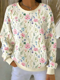 Casual Crew Neck Sweatshirt