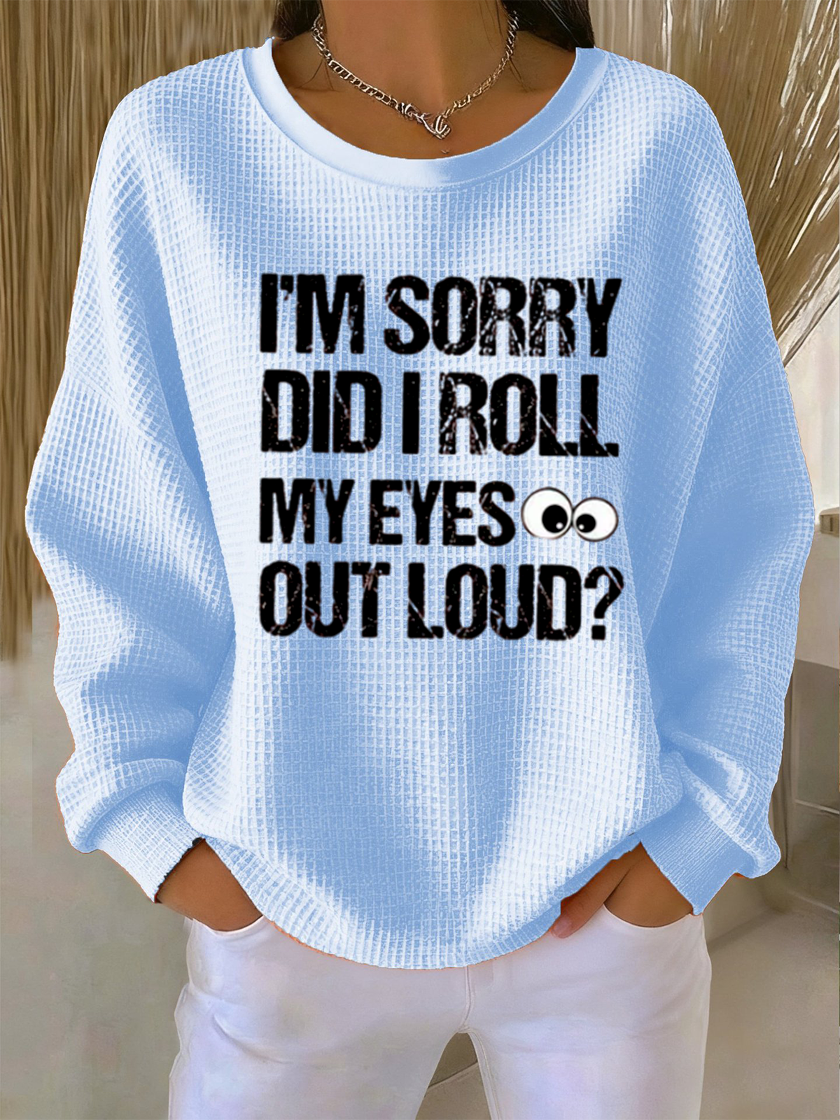 Letter Pattern Casual Crew Neck Loose T-Shirt