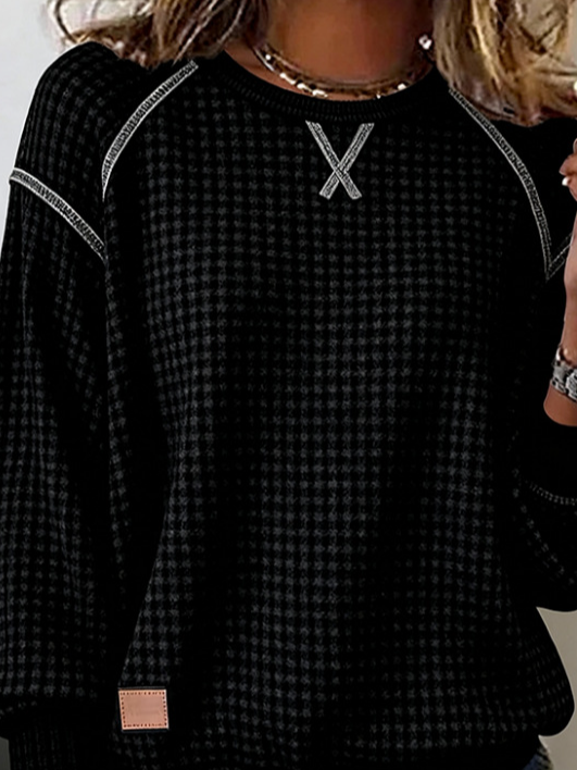 Plain Street Jacquard Sweatshirt