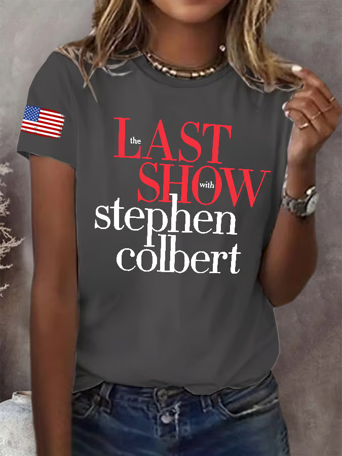 Retro Last Show Print T-Shirt