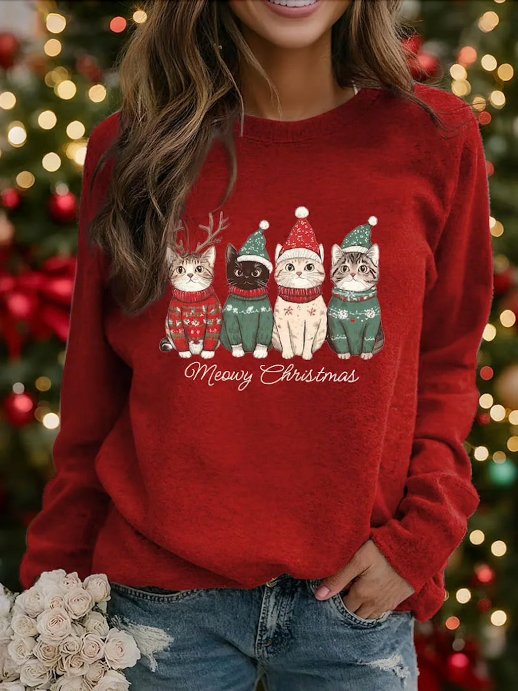 Casual Crew Neck Sweatshirt