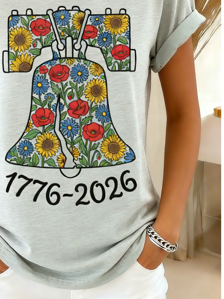 250th anniversary Independence Day Regular Fit Casual Crew Neck T-Shirt