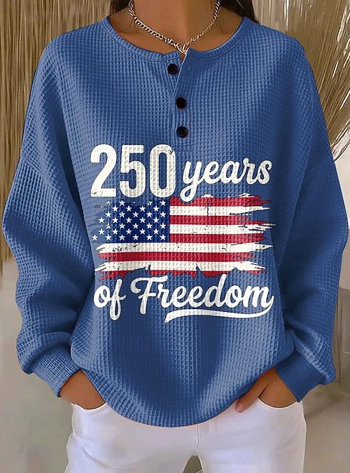 Loose Text Letters Others Casual Sweatshirt