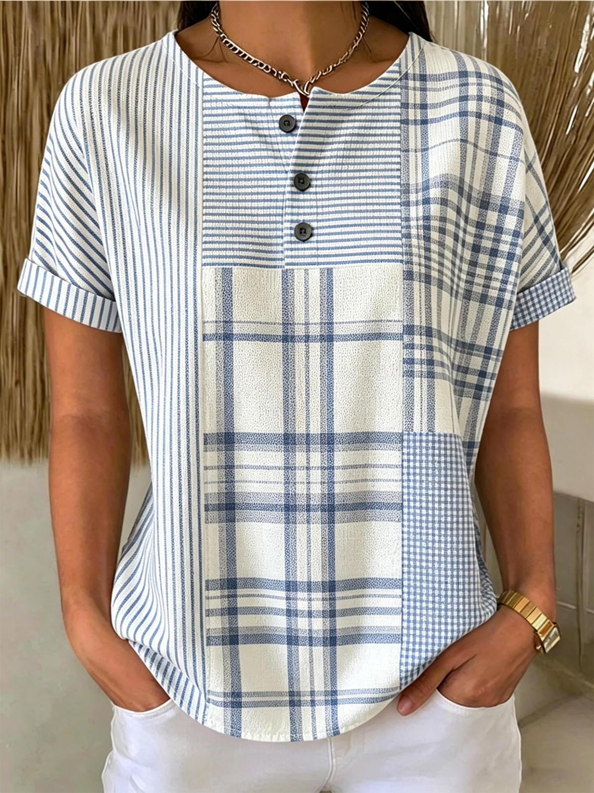 Striped Vintage Others Loose T-Shirt