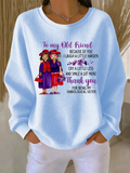 Letter Pattern Loose Casual Crew Neck T-Shirt