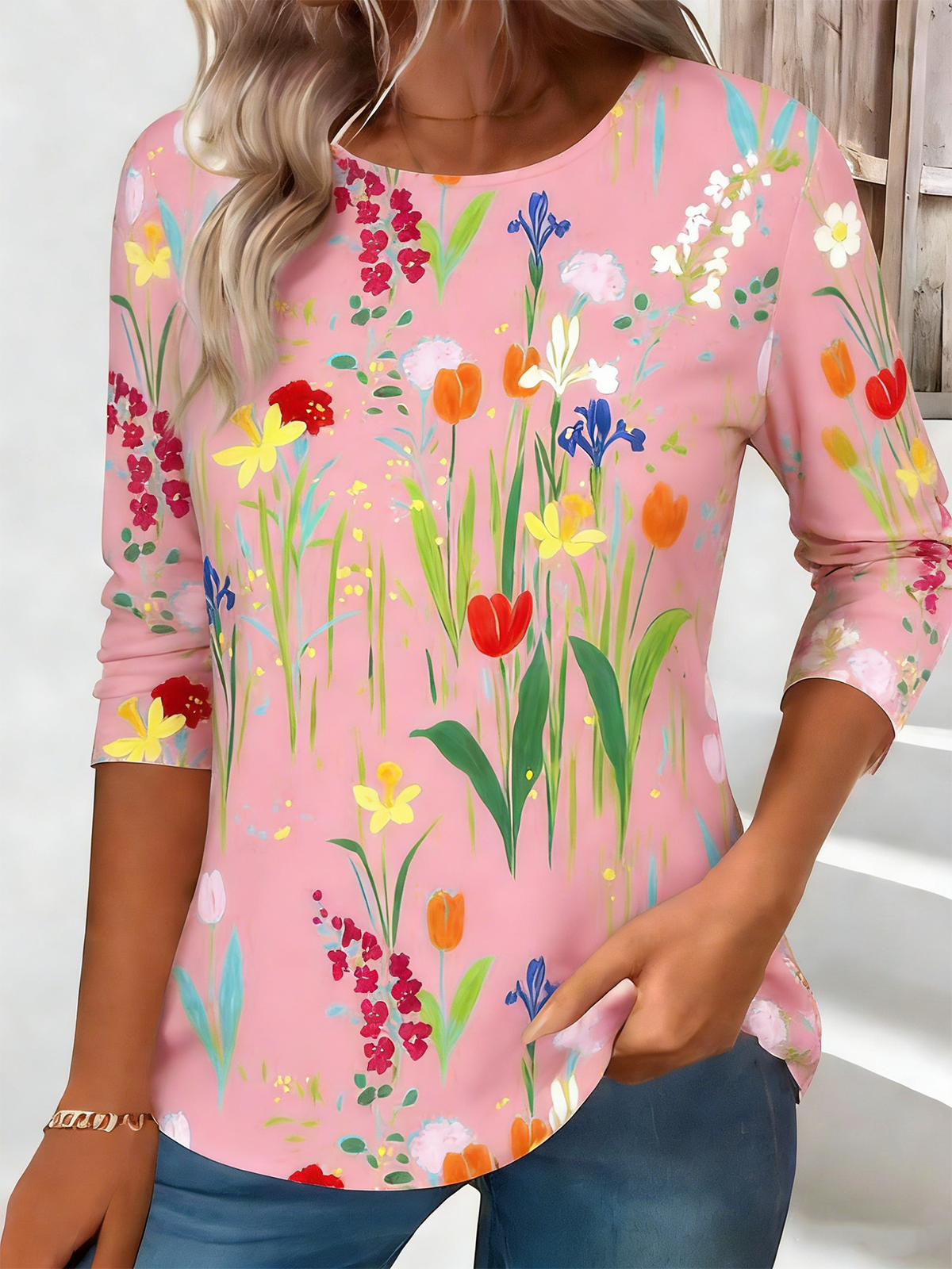 Vintage Cotton-Blend T-Shirt