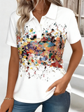 Regular Fit Gradient Pattern Casual T-Shirt