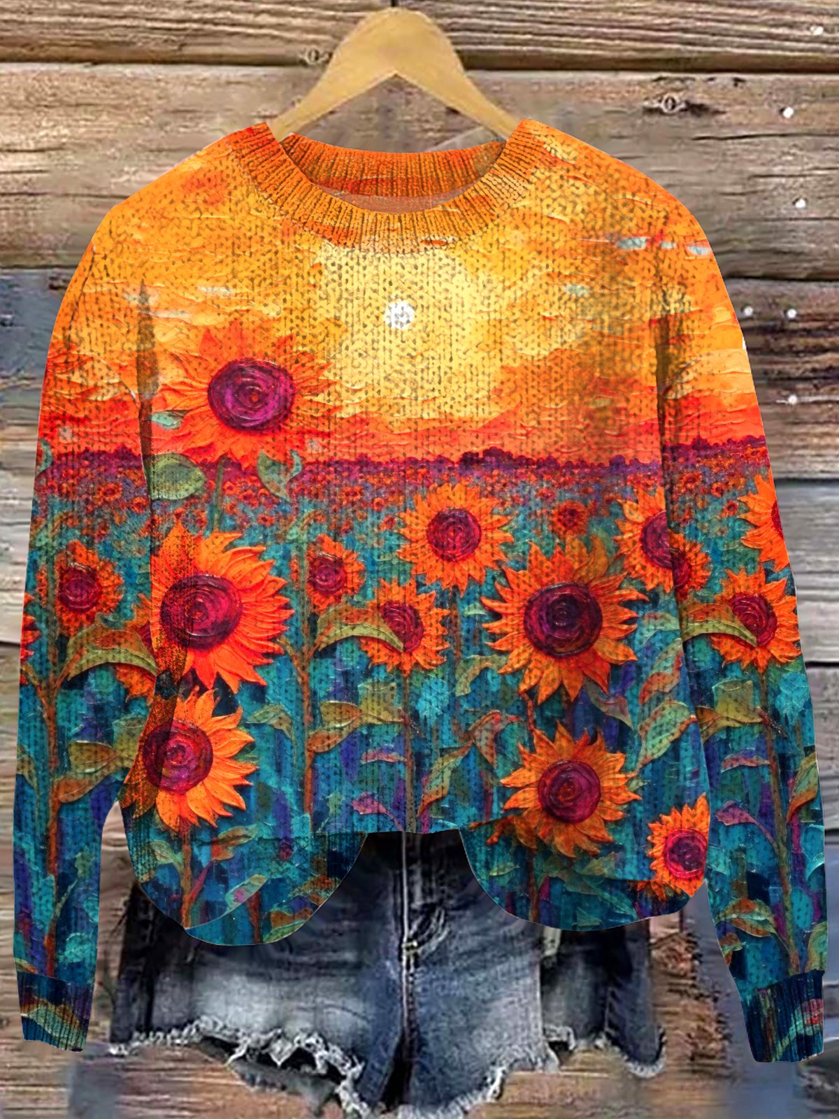 Women Casual Animal Spring/Fall Long Sleeve Crew Neck Tops