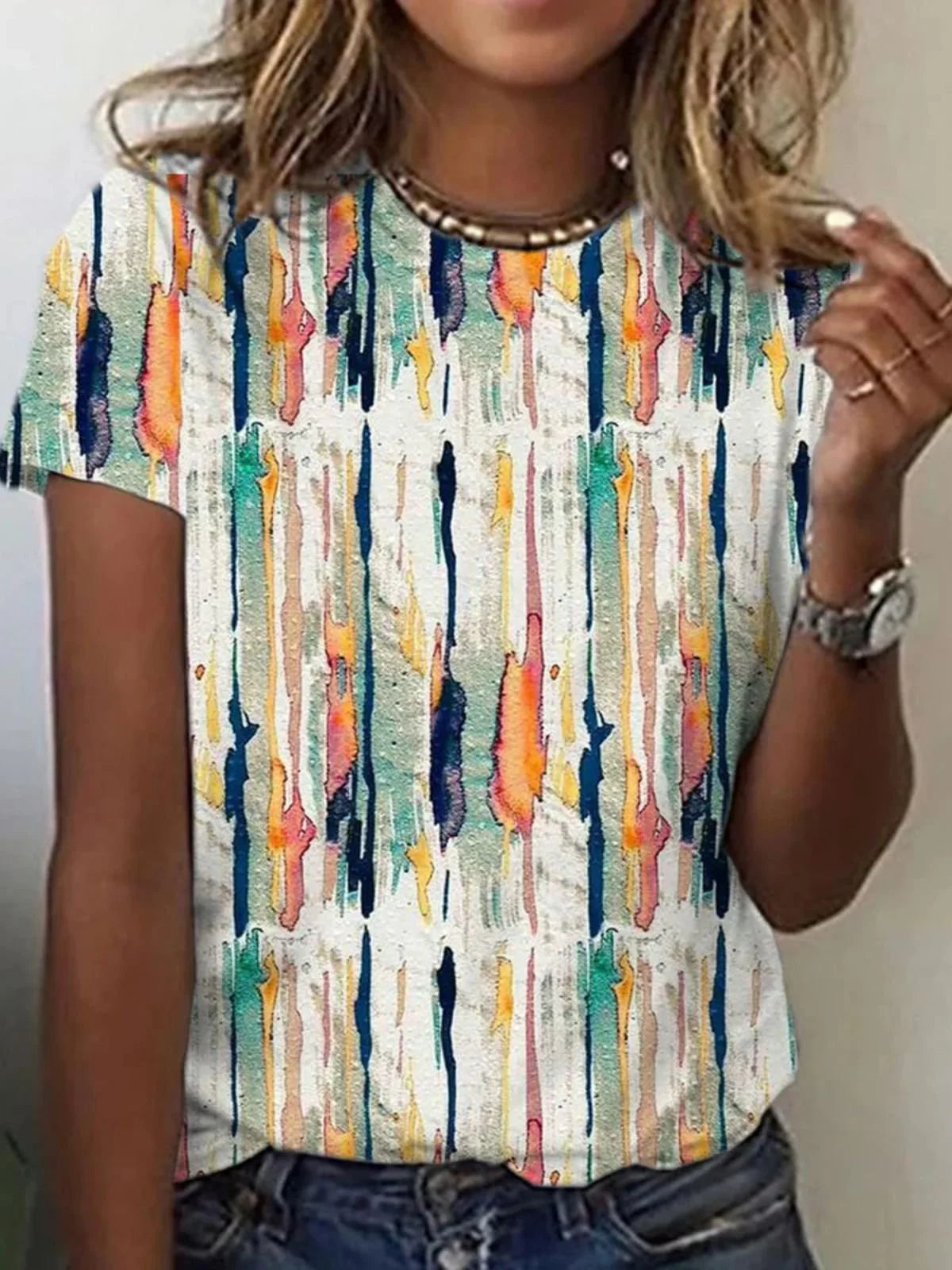 Casual Painting Regular Fit T-Shirt