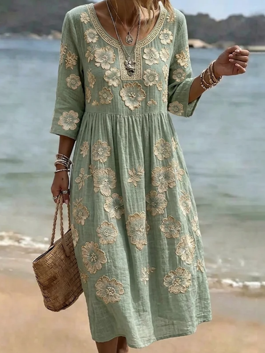 Loose Vintage Others Dress With No