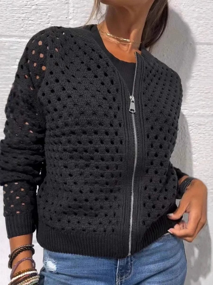 Urban Hollow Out Regular Fit Jacket