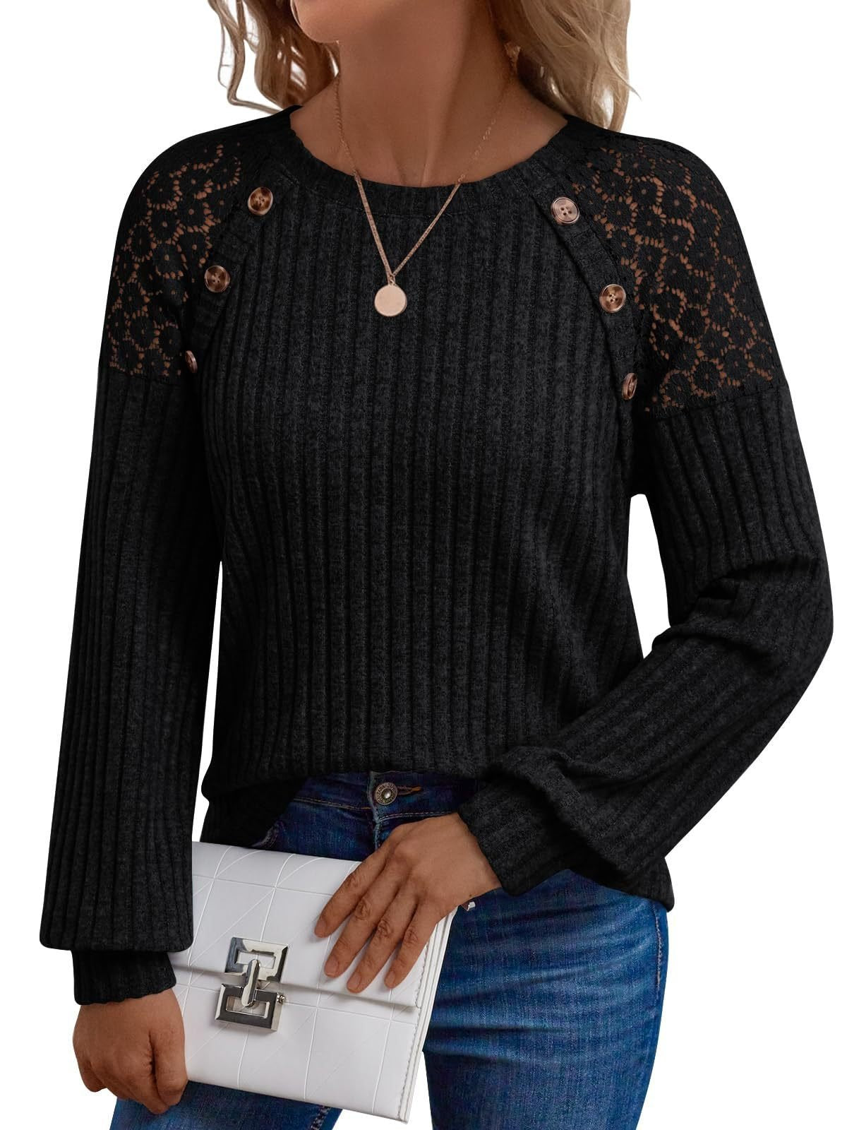 Loose Elegant Cotton-Blend Plain T-Shirt