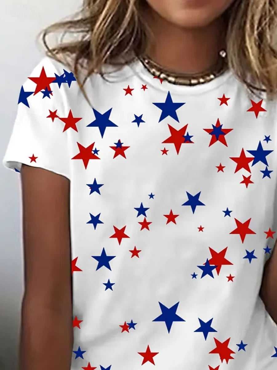 Star Casual Crew Neck Regular Fit T-Shirt