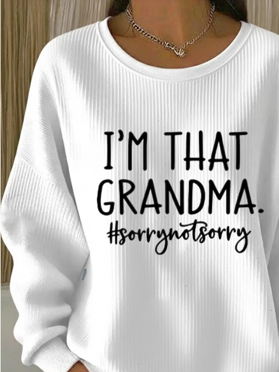 Printing Crew Neck Casual Text Letters Sweatshirt