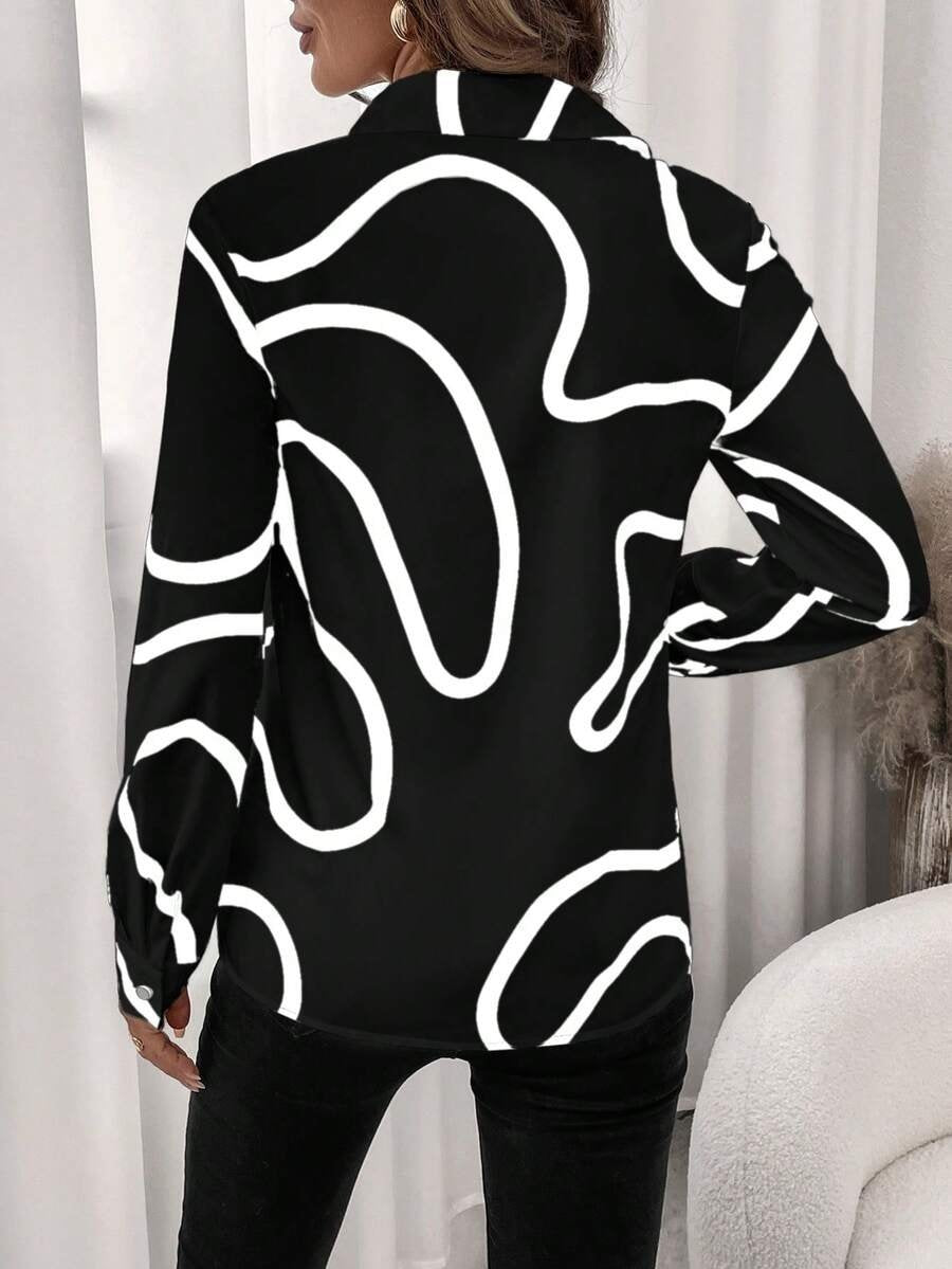 Loose Others Elegant Floral T-Shirt