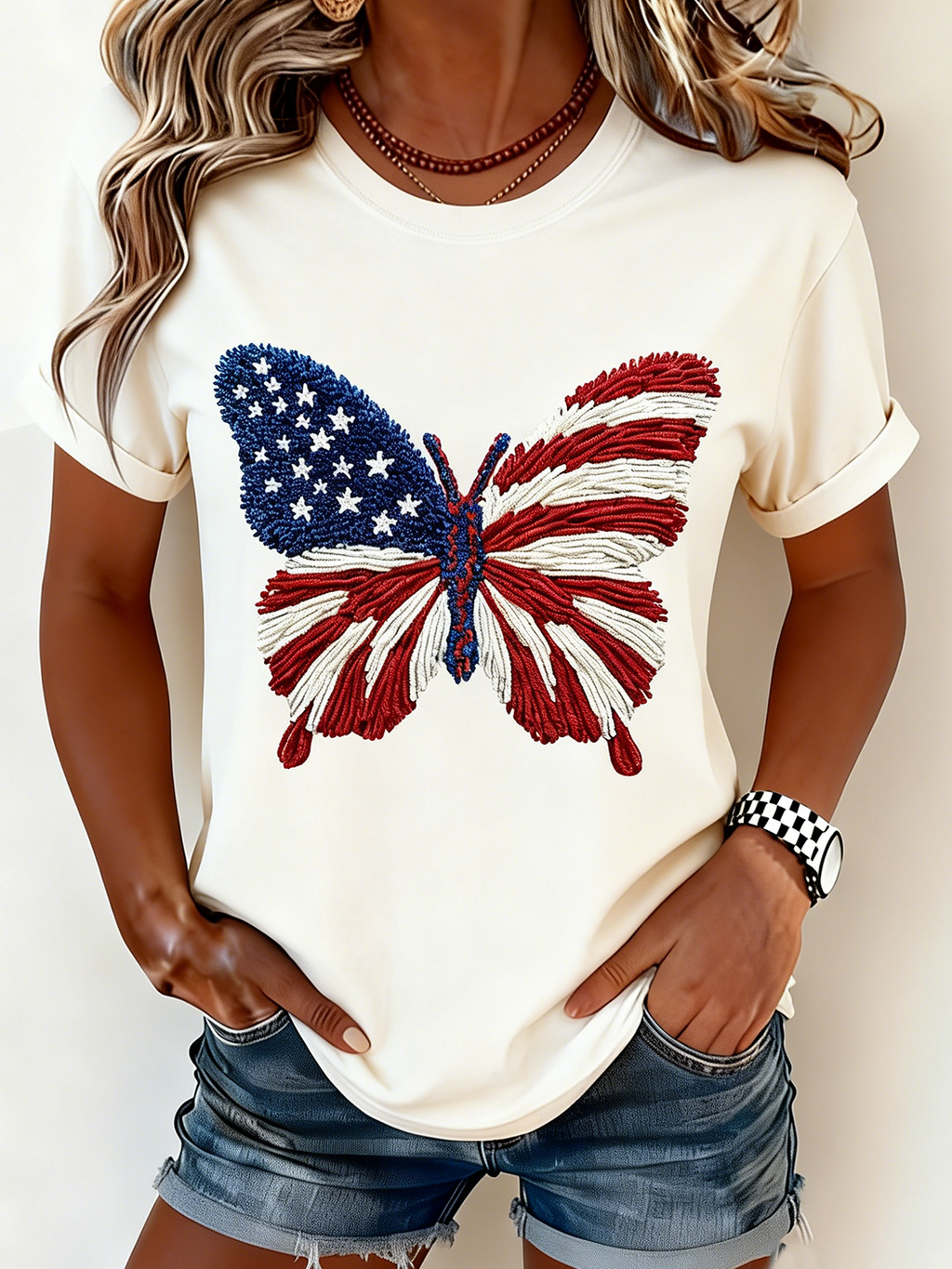 250th anniversary Independence Day Casual Crew Neck T-Shirt