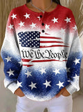 Text Letters Casual Others Loose Sweatshirt