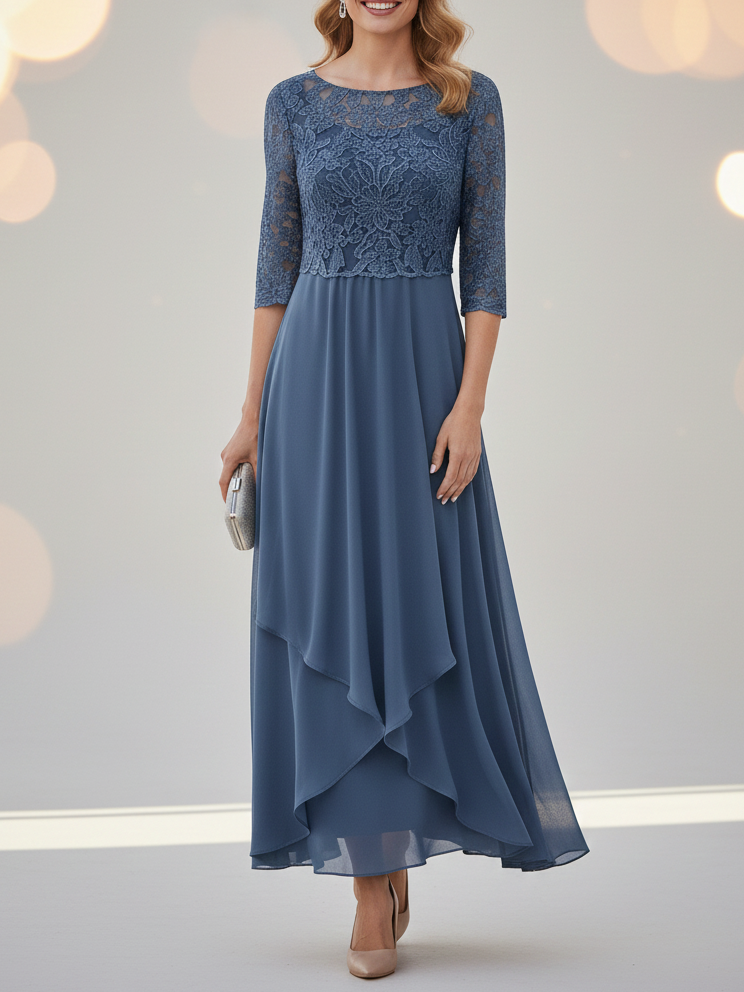 Women's Elegant Mother Of The Bride Dress Wedding Guest Dress