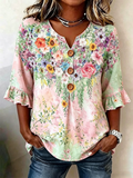 Loose Vintage Others Floral Shirt