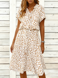 Abstract Polka Dots Elegant Others Loose Dress With No