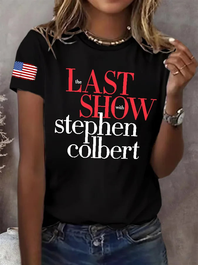 Retro Last Show Print T-Shirt