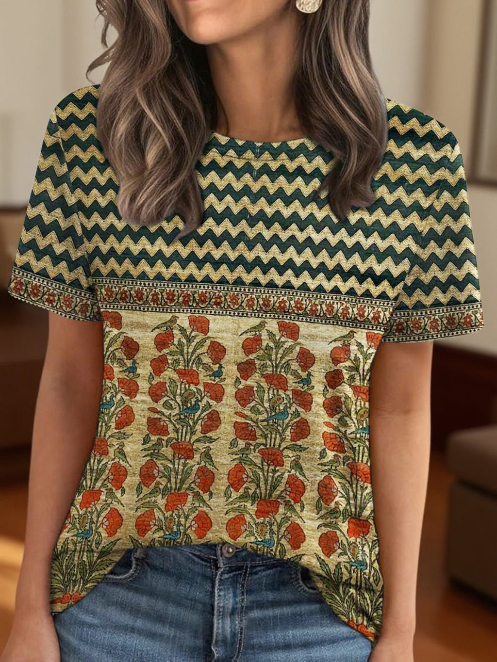 Regular Fit Cotton Casual T-Shirt