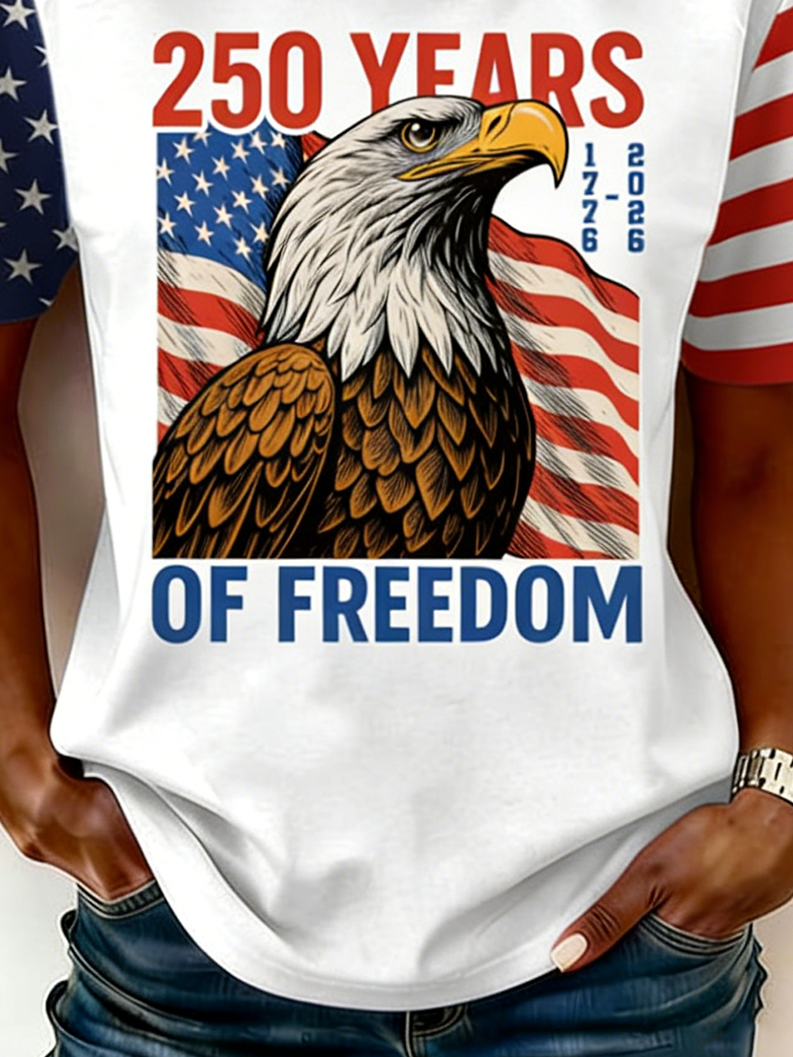 250th anniversary Casual Crew Neck T-Shirt