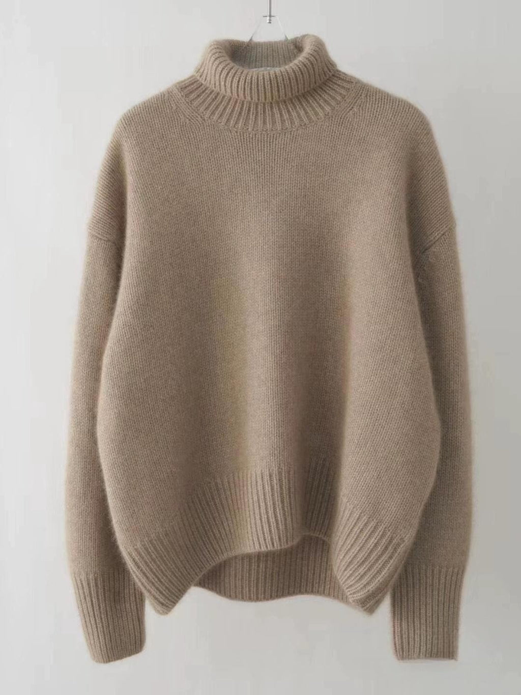 Loose Acrylic Plain Simple Sweater