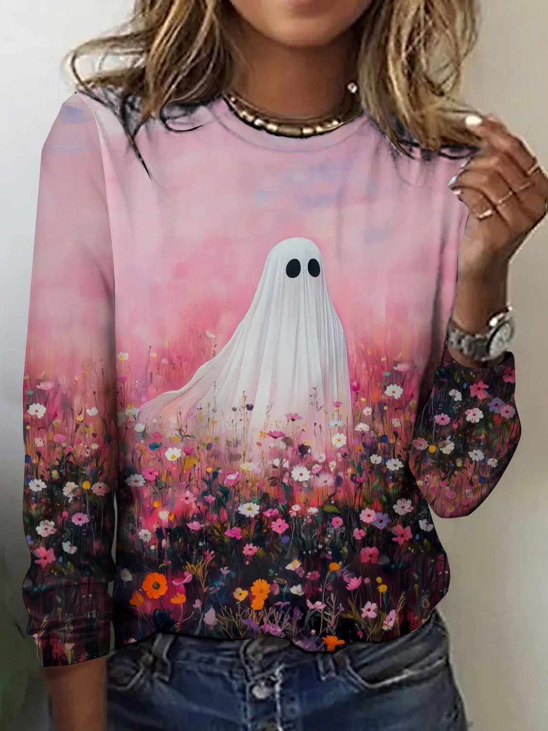 Halloween Crew Neck Vintage T-Shirt