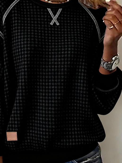 Plain Street Jacquard Sweatshirt