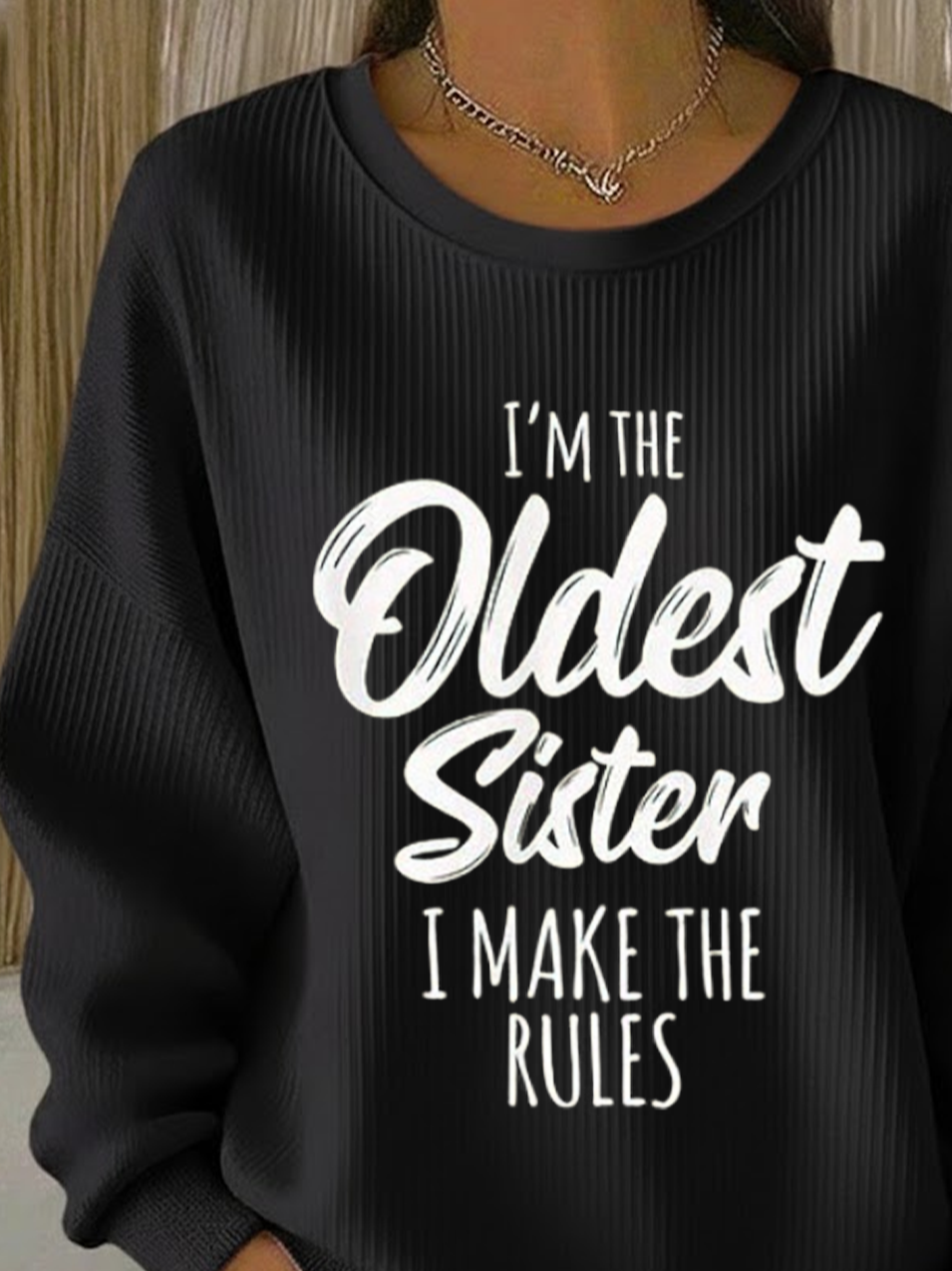 Printing Text Letters Casual Sweatshirt