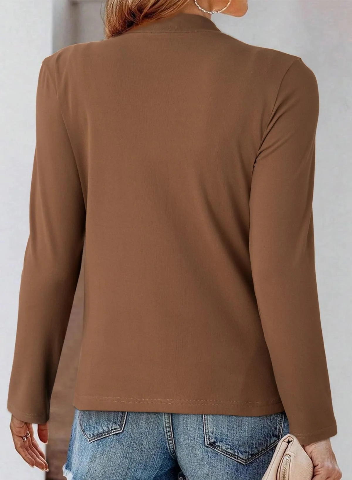 Elegant Regular Fit Fluff/Granular Fleece Fabric Plain T-Shirt