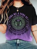 Sing Me A Song Thistle Contrast Gradient T Shirt
