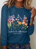 Wildflower Bible Verse Long sleeve Shirt