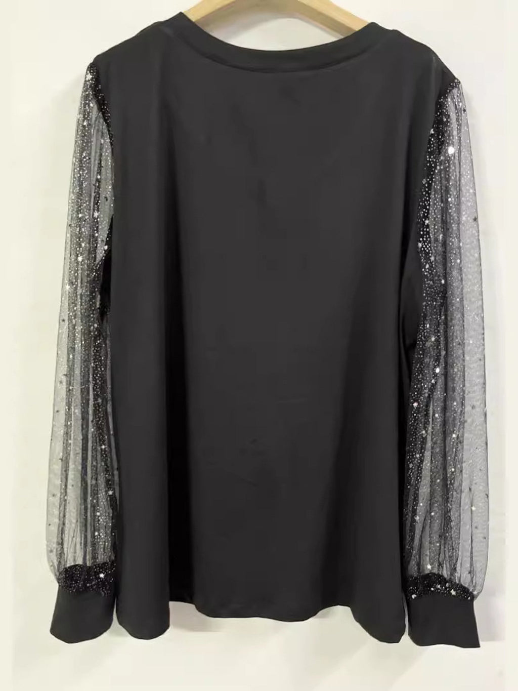 Party Heart/Cordate Diamond-encrusted Top Valentine's Day Long Sleeve V Neck T-Shirt