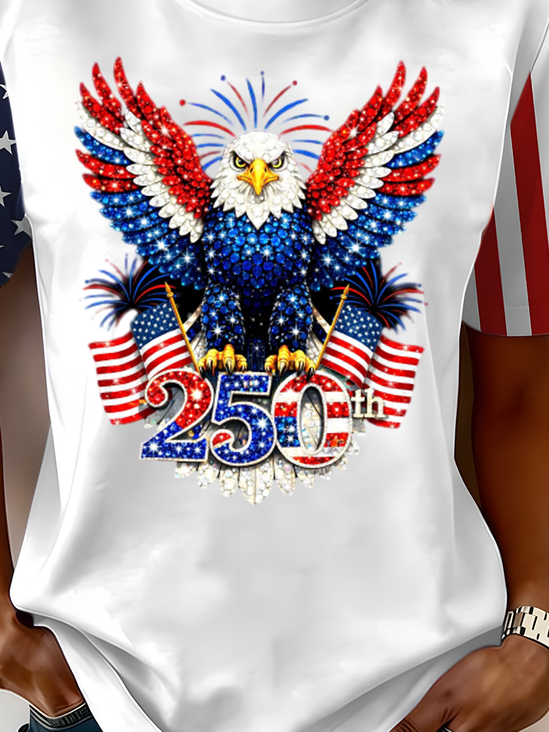 250th anniversary Casual Crew Neck T-Shirt
