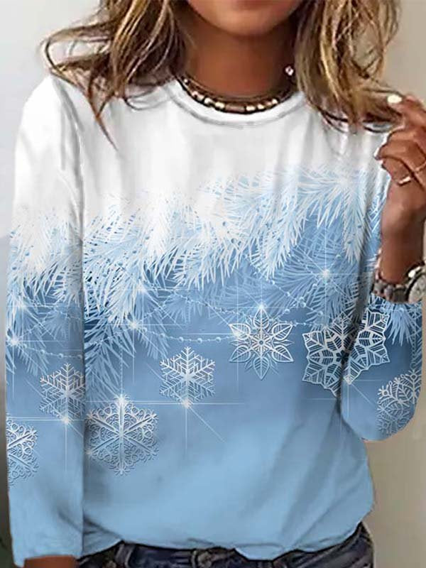 Casual Christmas Long sleeve T-Shirt Xmas T-shirt