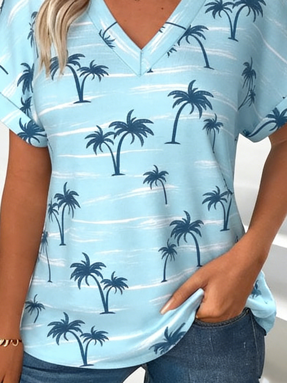 Coconut Tree Elegant Regular Fit T-Shirt