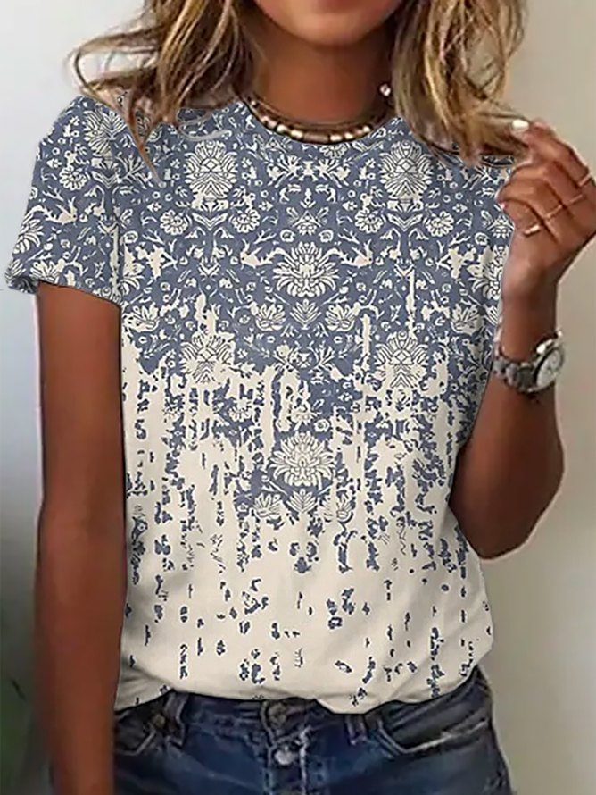 Casual Round Neck T-Shirt