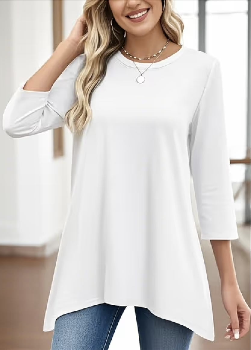 Regular Fit Cotton Casual Plain T-Shirt