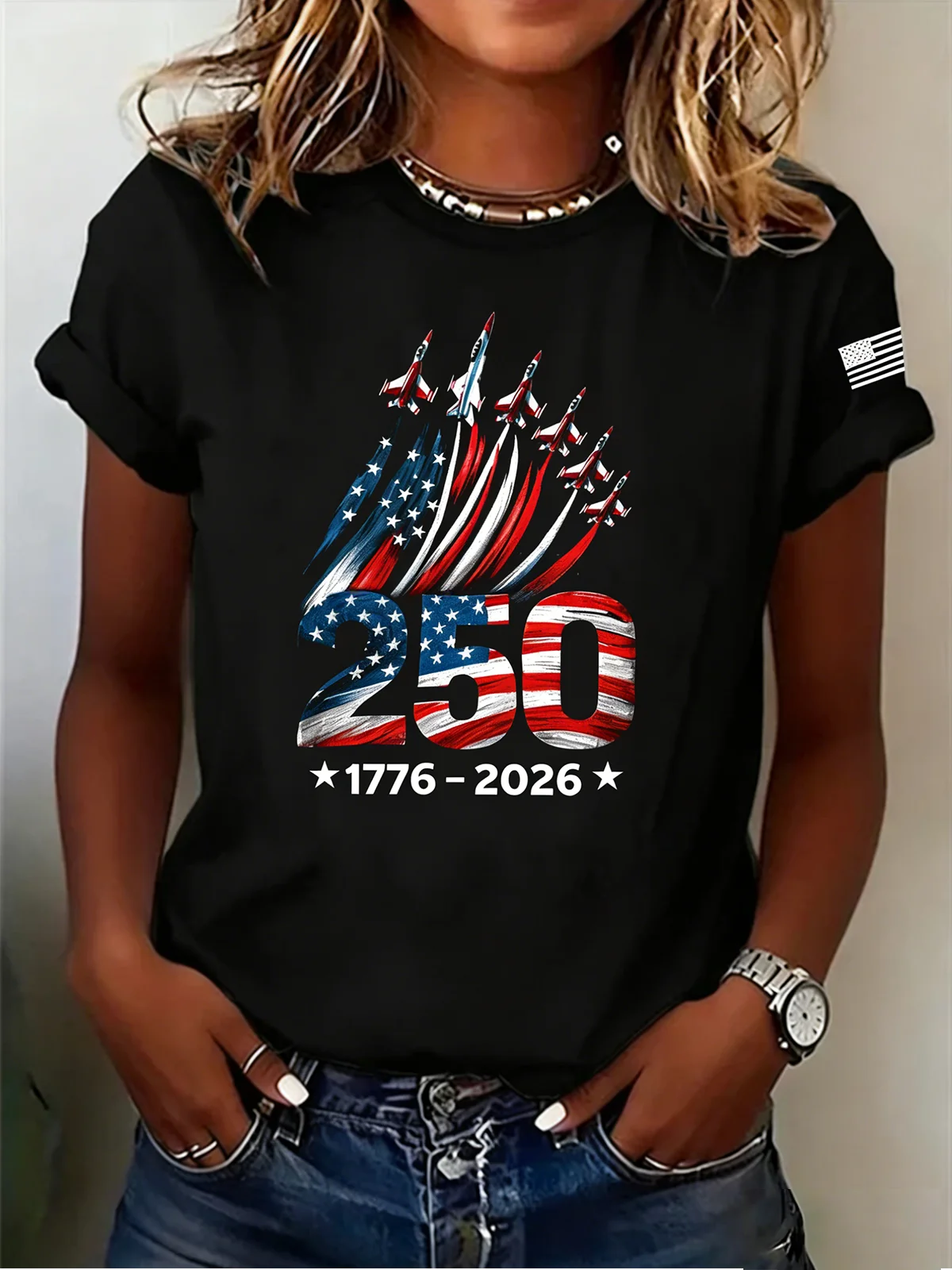 250th anniversary Casual Crew Neck T-Shirt